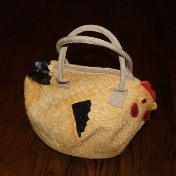 The Original Chicken Handbag Rubber Hen Bag Purse - Picture 6 of 10
